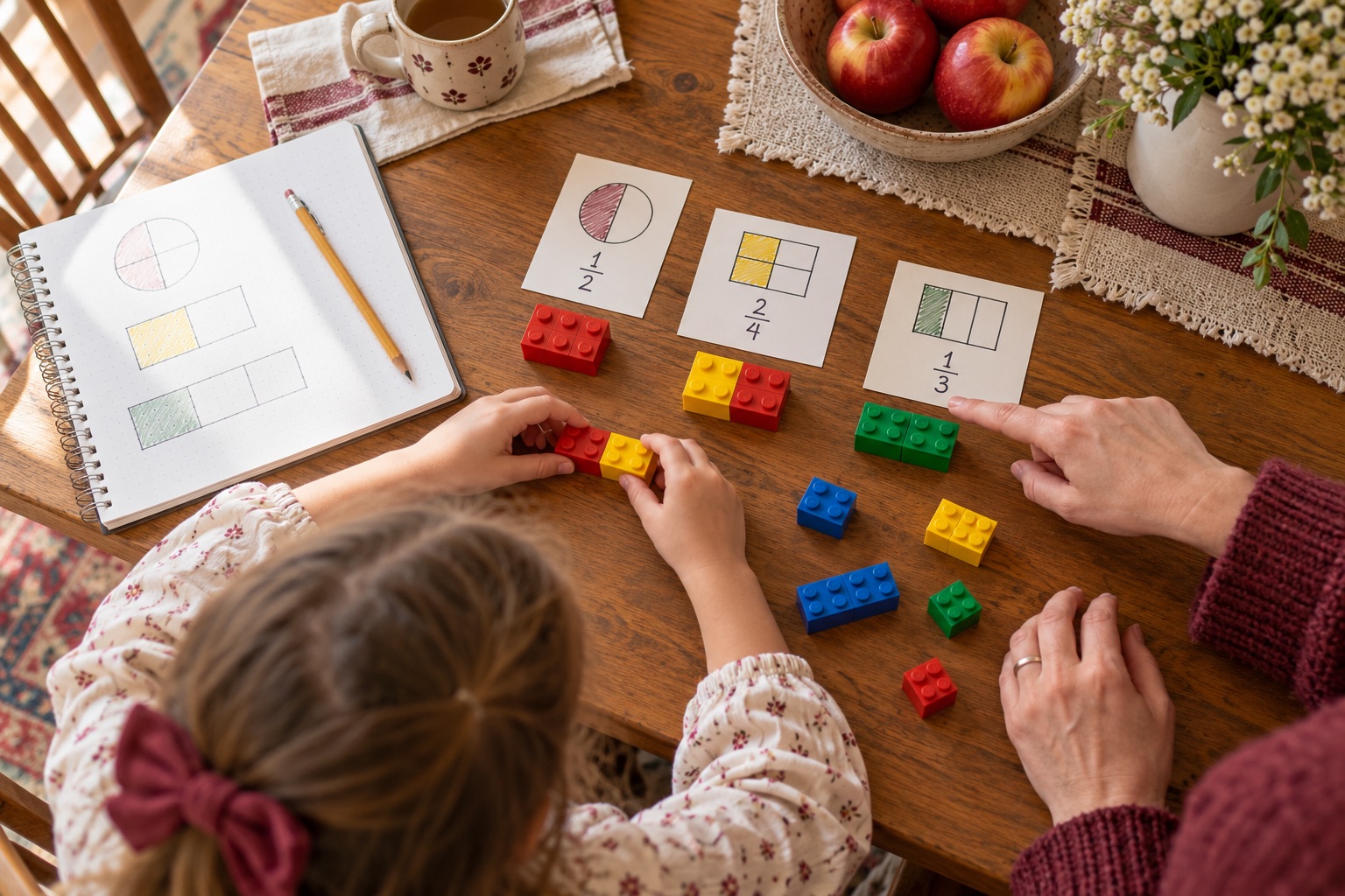 Illustrative hands-on brick activity